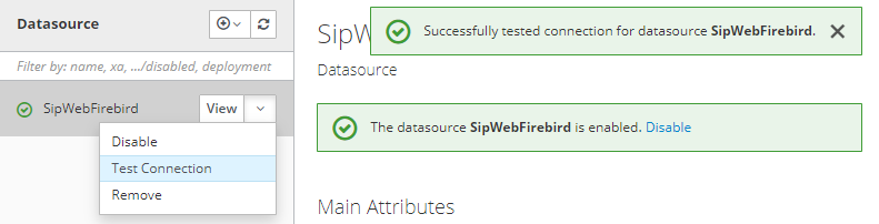 Teste Datasource